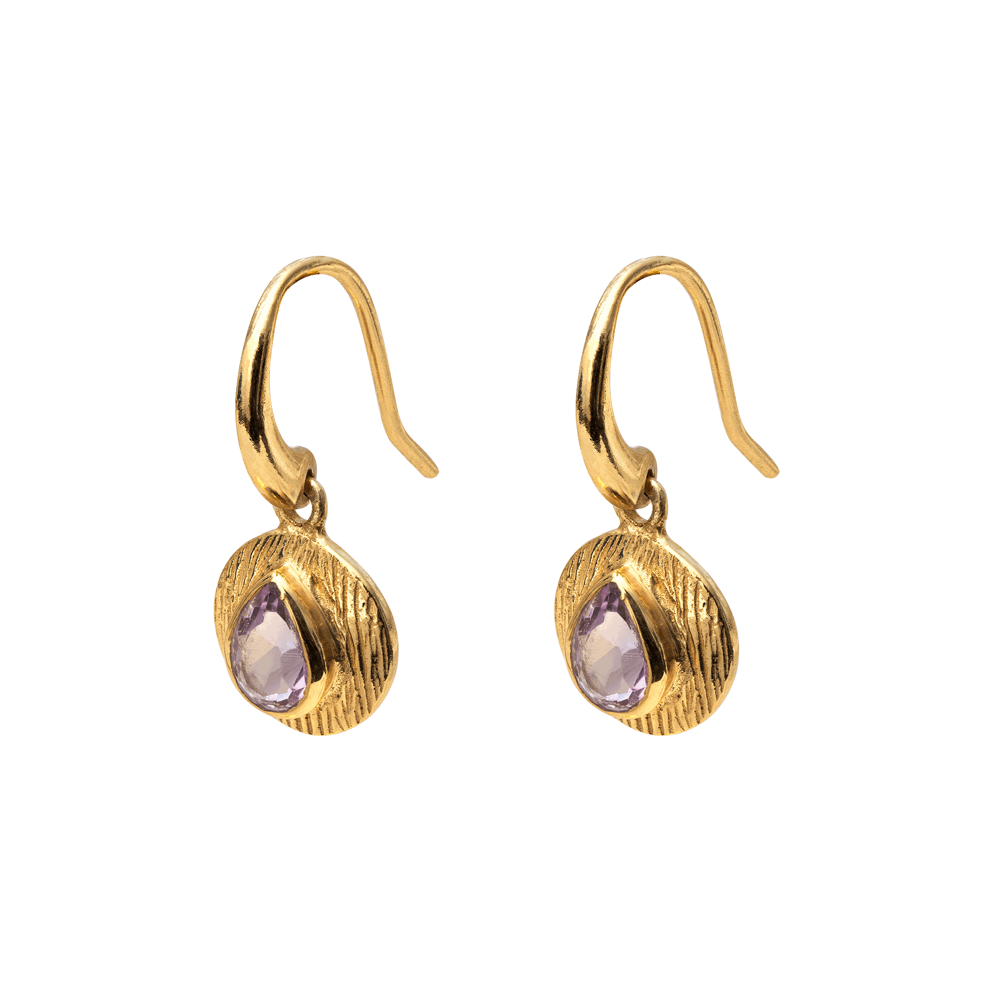 Camille drop semi precious gold vermeil earrings
