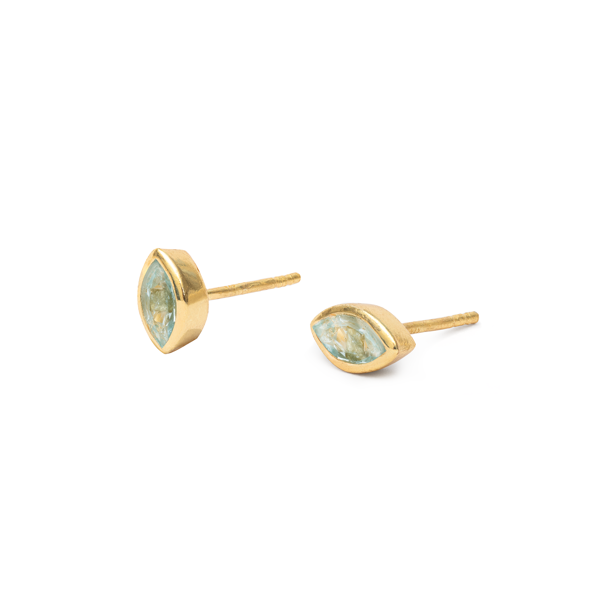Louna diamond semi precious studs
