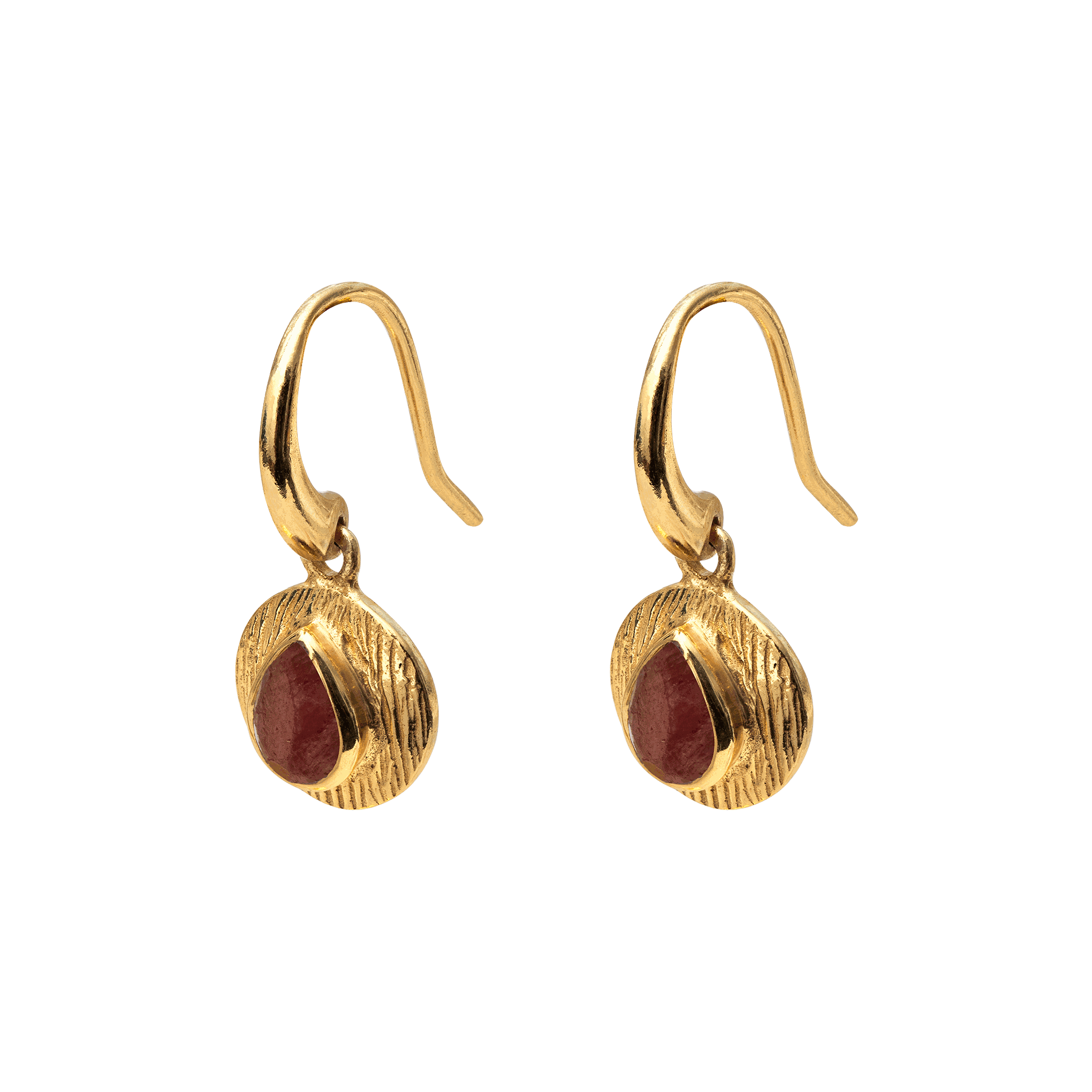 Camille drop semi precious gold vermeil earrings