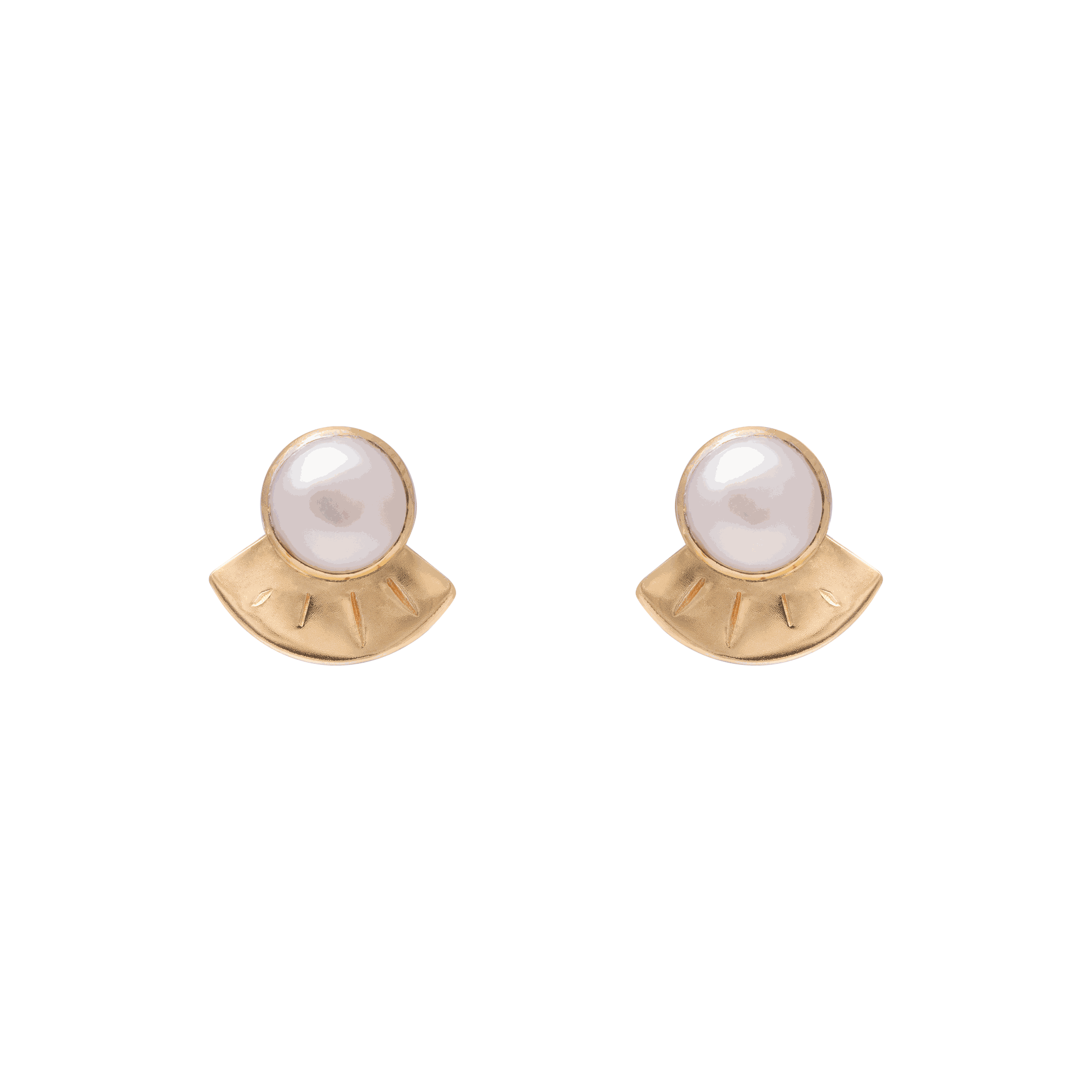 Melosa gold semi precious studs