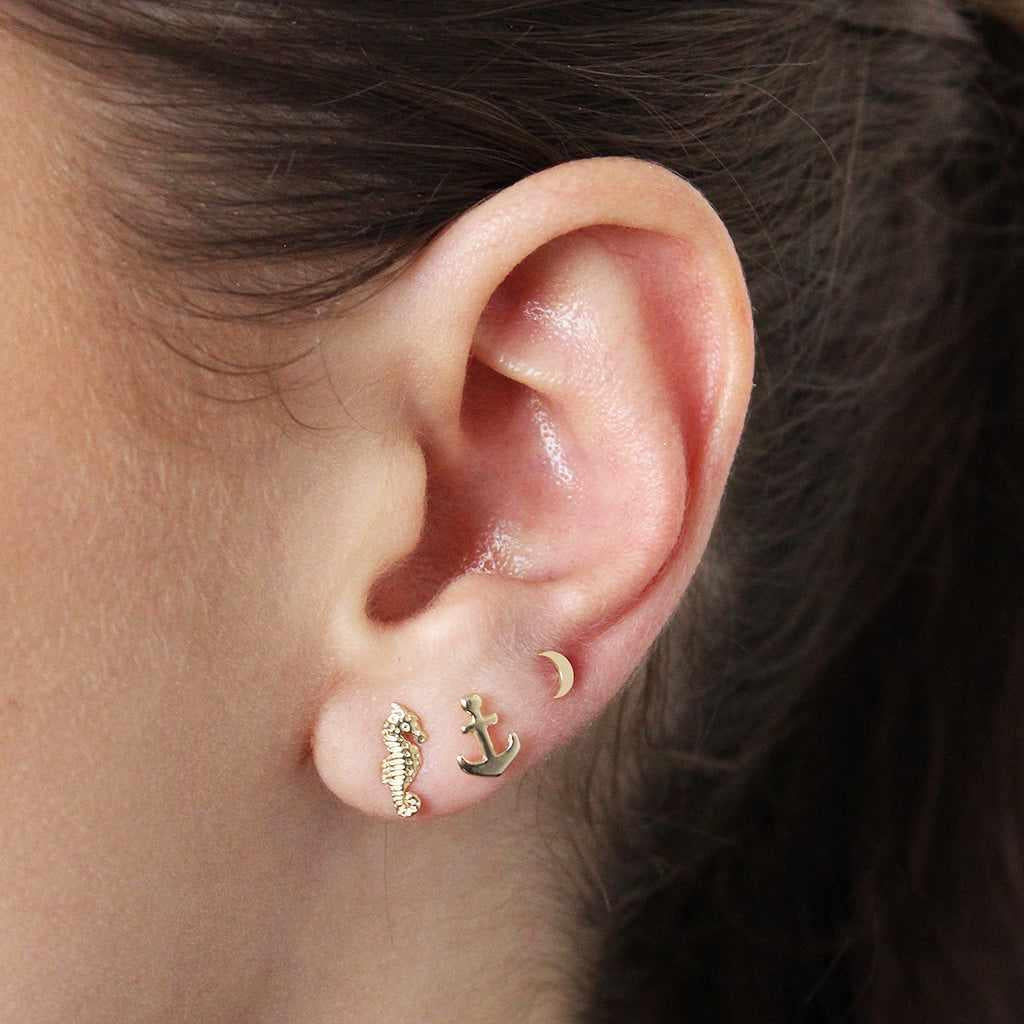 Moon studs | MEZI