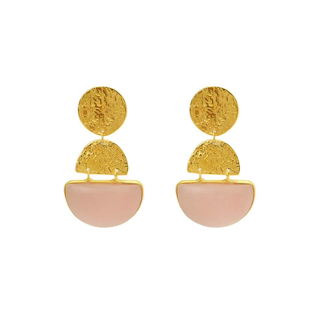 Safiya semi precious gold earrings | MEZI