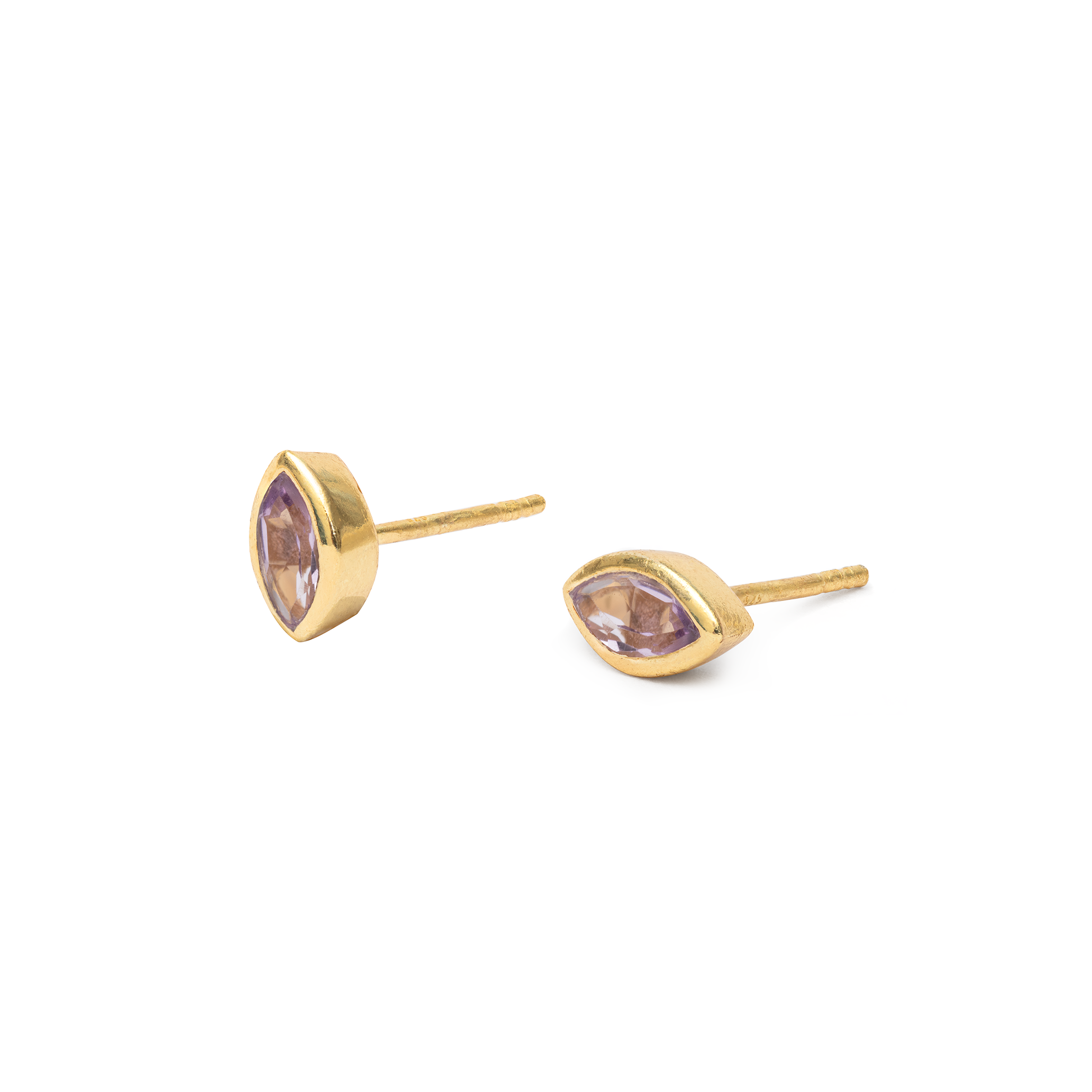 Louna diamond semi precious studs