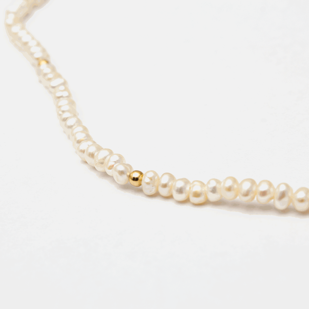 Klara gold vermeil semi precious anklet