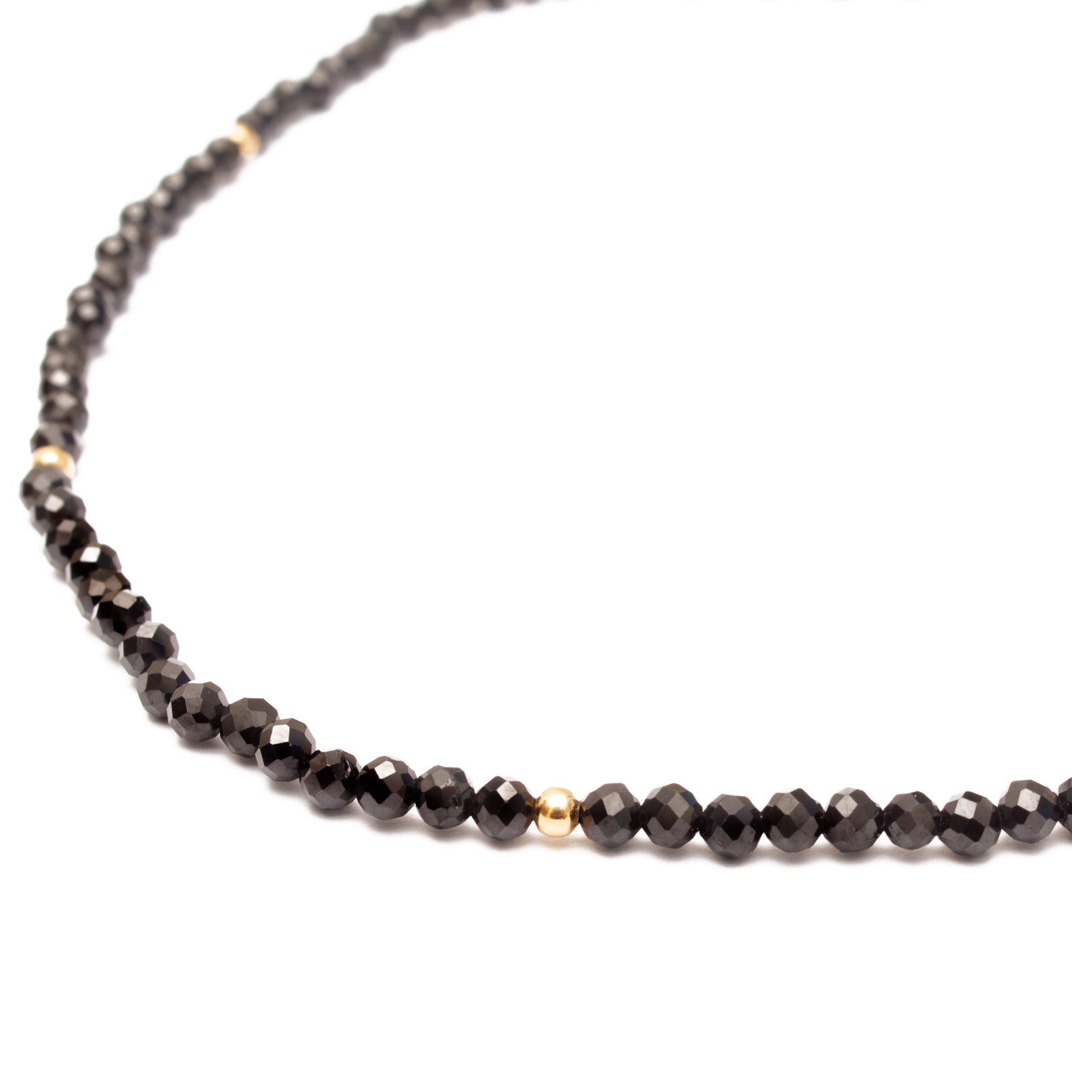 Gold Klara Natural Stone Beaded Necklace - Jewellery | Mezi | MEZI