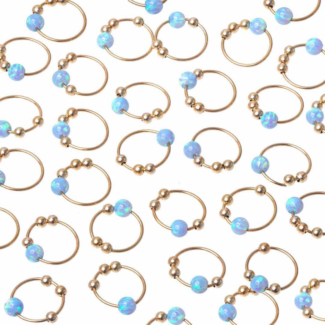 Sammy blue opalite sleeper earring | MEZI