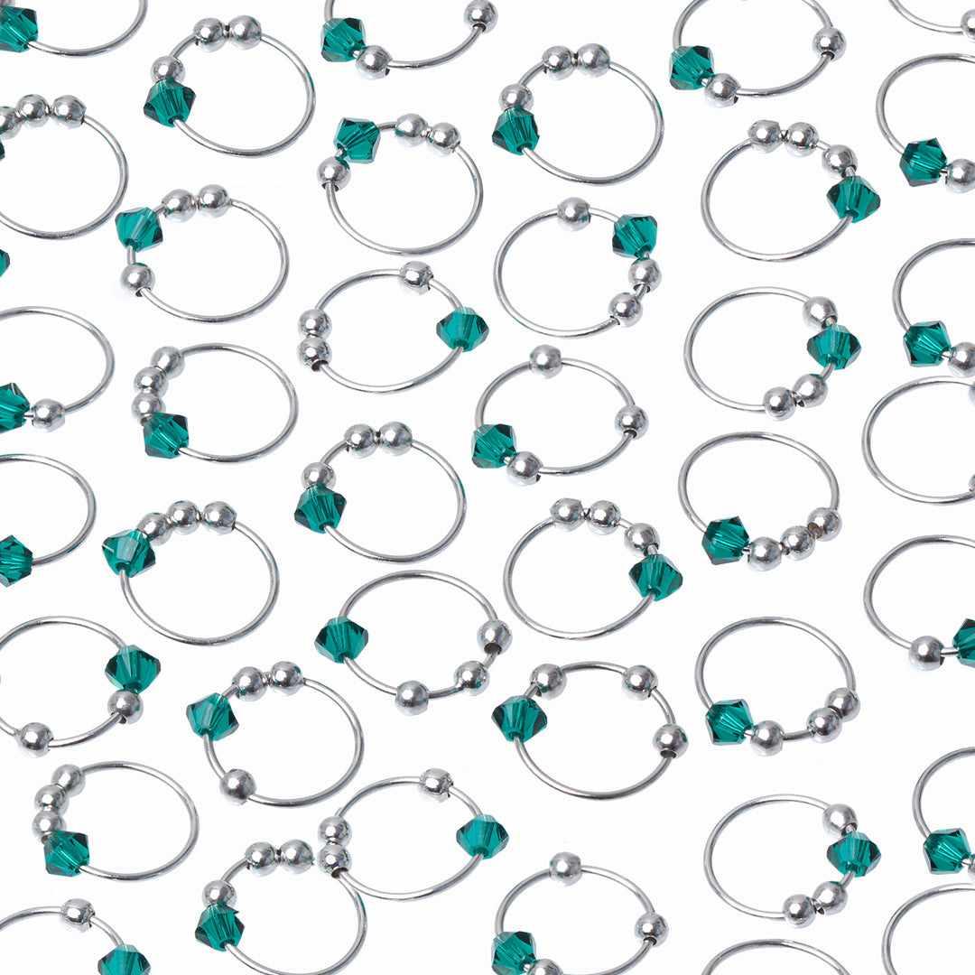 Sammy emerald crystal sleeper earring | MEZI
