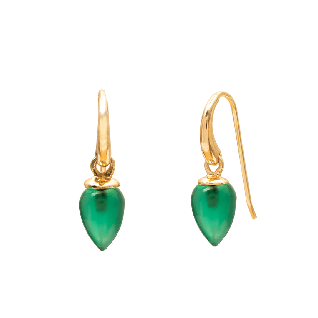 Selas tear drop semi-precious stone earrings