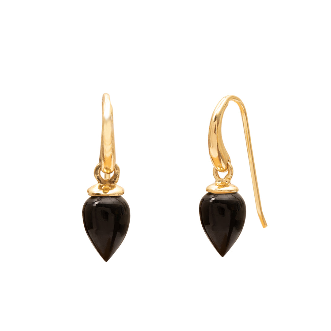 Selas tear drop semi-precious stone earrings