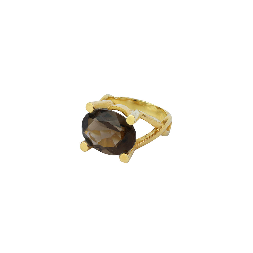 Easton 2 micron gold semi-precious ring | MEZI