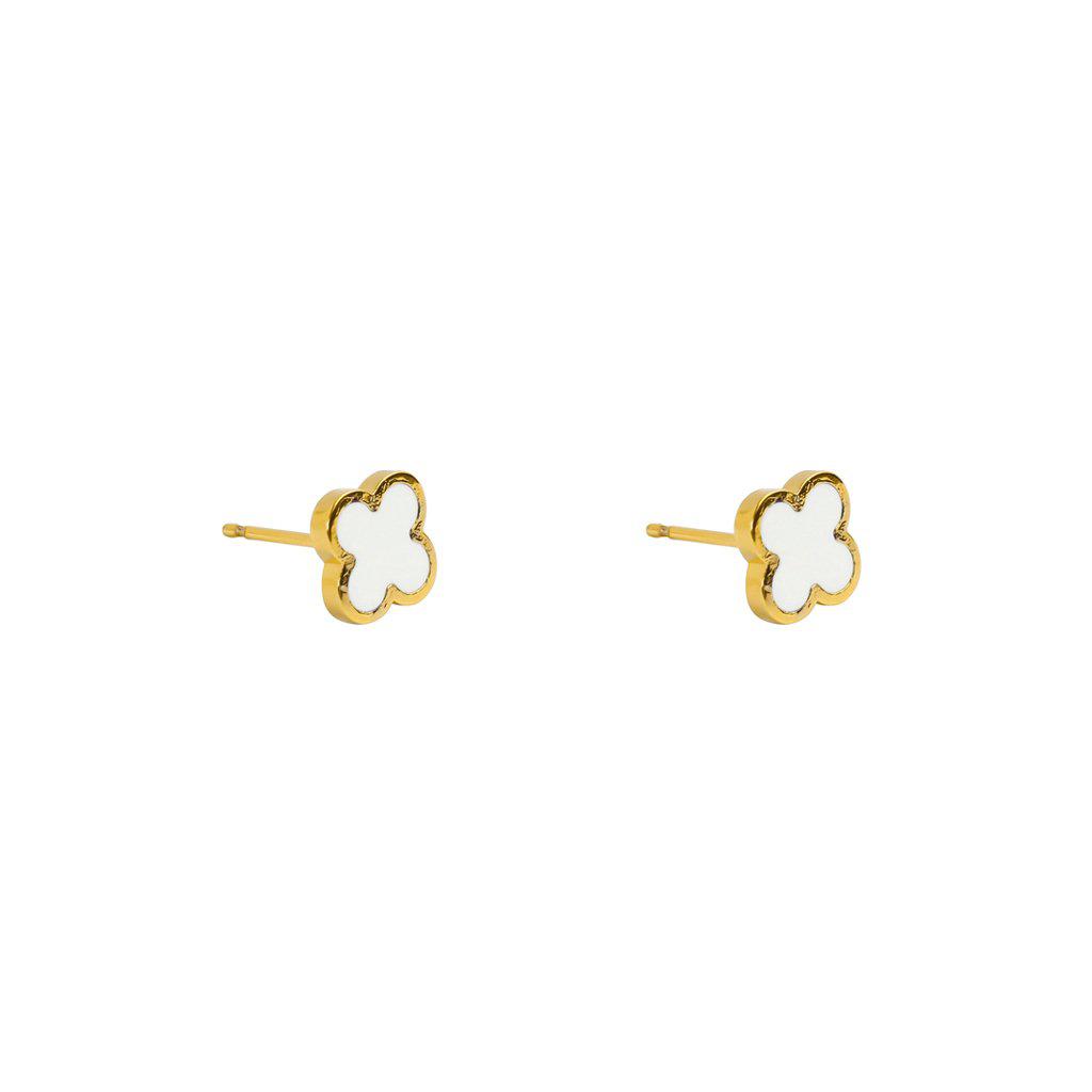 White clover earrings discount