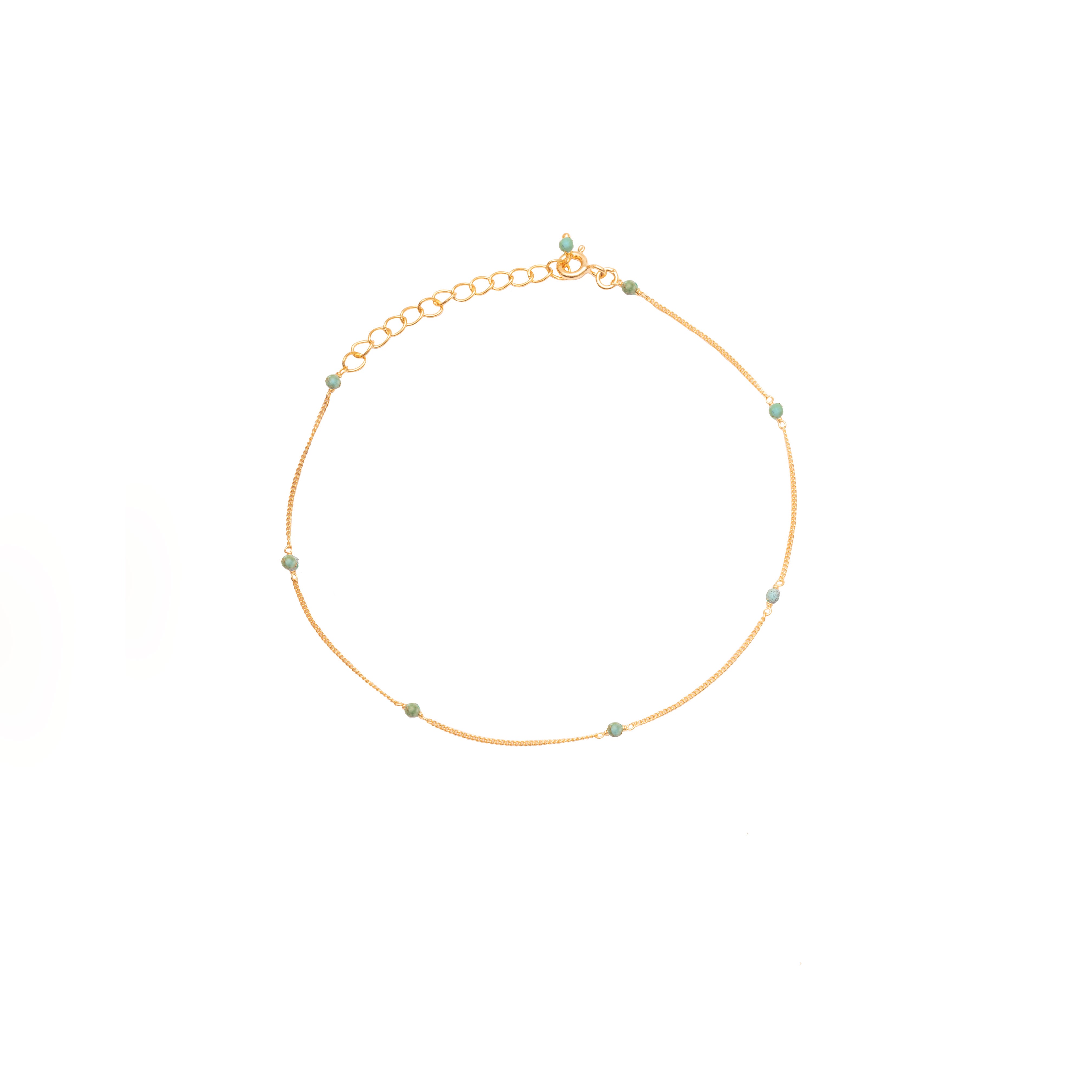 Amalia Gold Natural Stone Bracelet | MEZI
