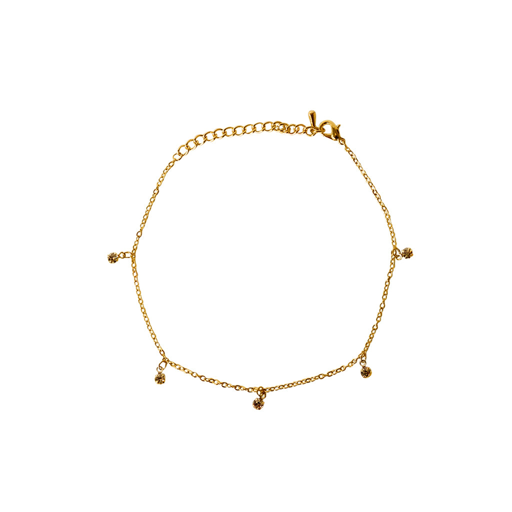 Bailise crystal anklet | MEZI
