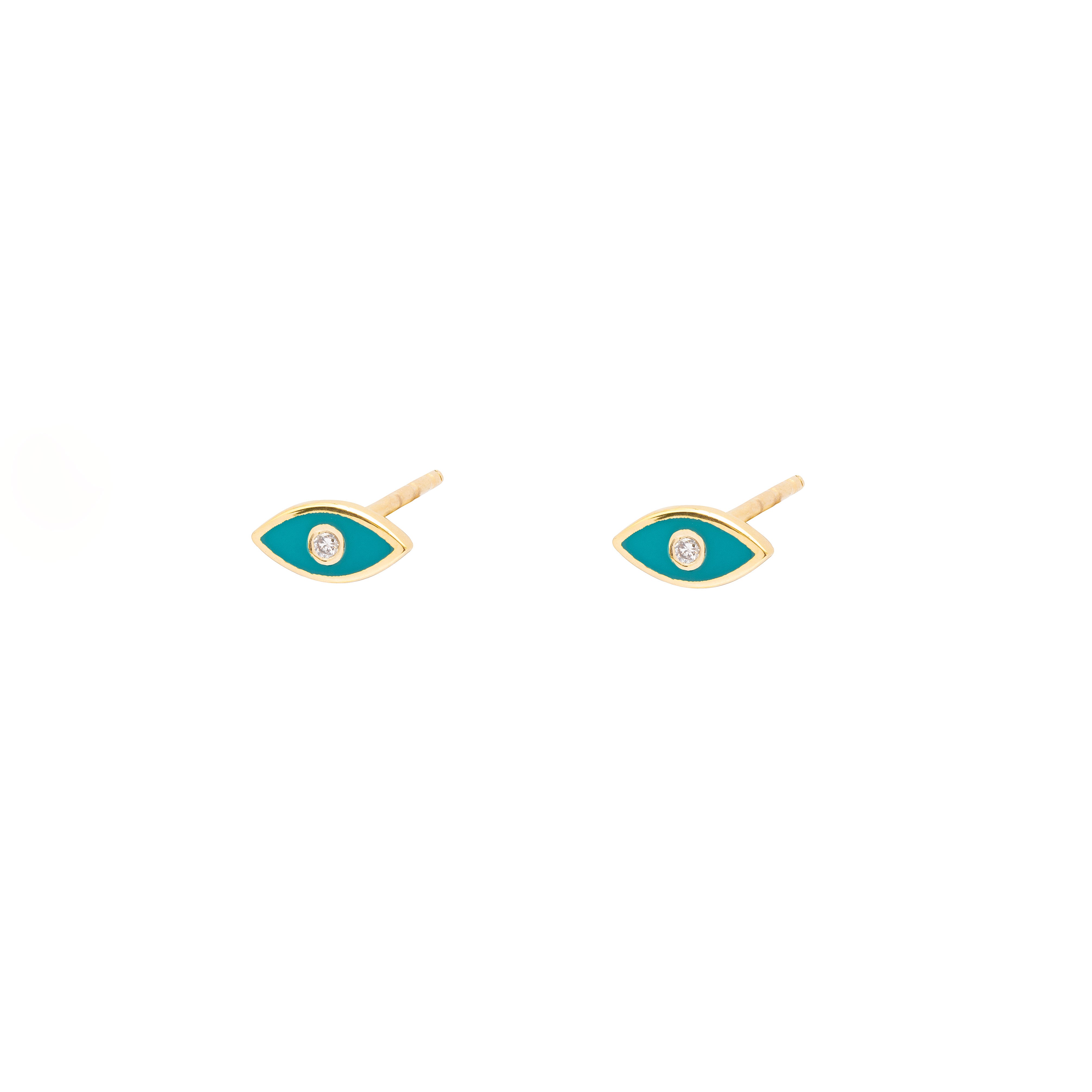 10K Gold Diamond Stud Earrings - Jewellery | Mezi | MEZI