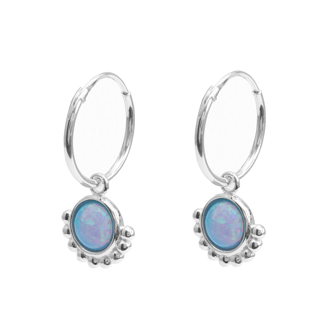 Mahin opalite sleeper drop earrings
