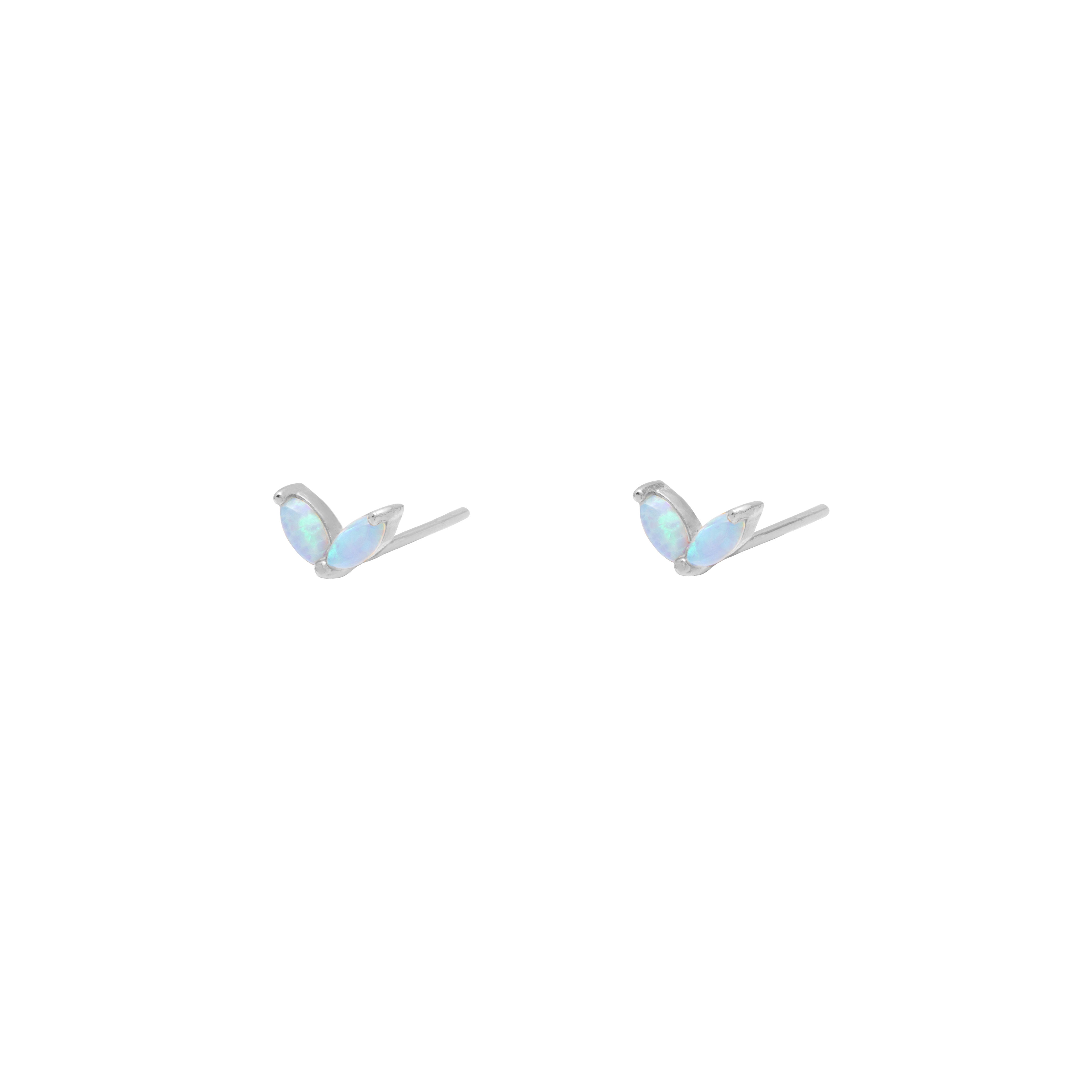 Gweni opalite 1 micron gold studs | MEZI