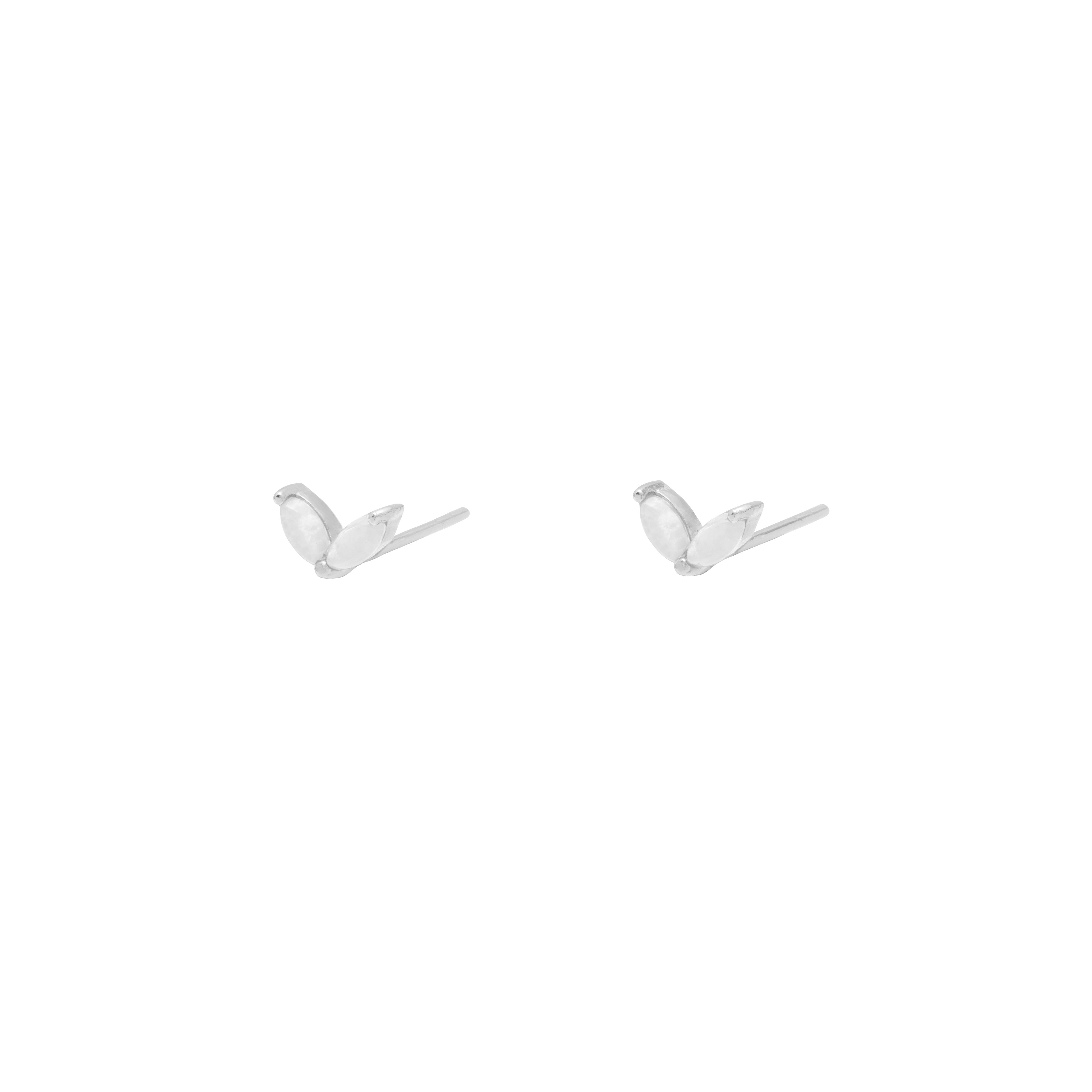 Gweni opalite 1 micron gold studs | MEZI
