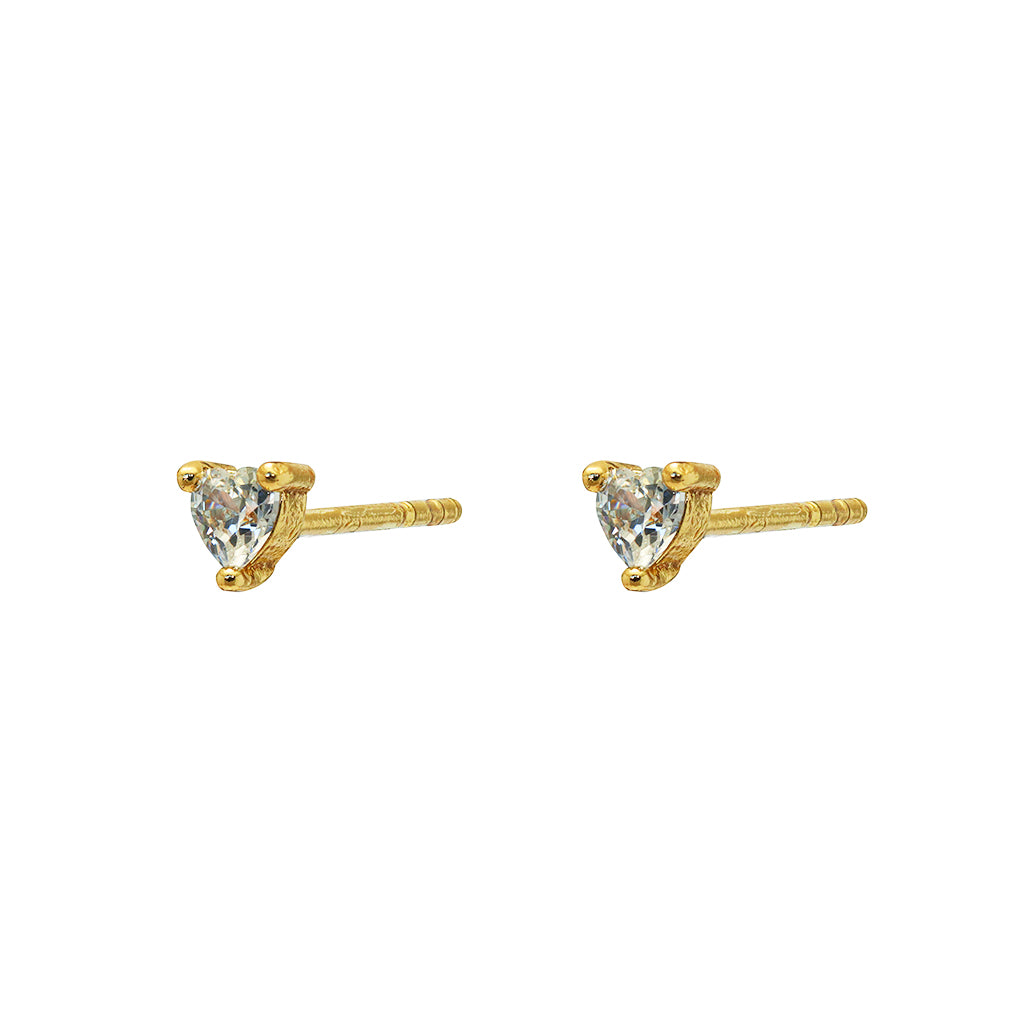 Herz heart studs | MEZI