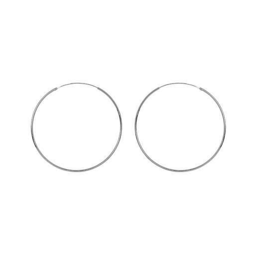 Sterling silver hoop earrings