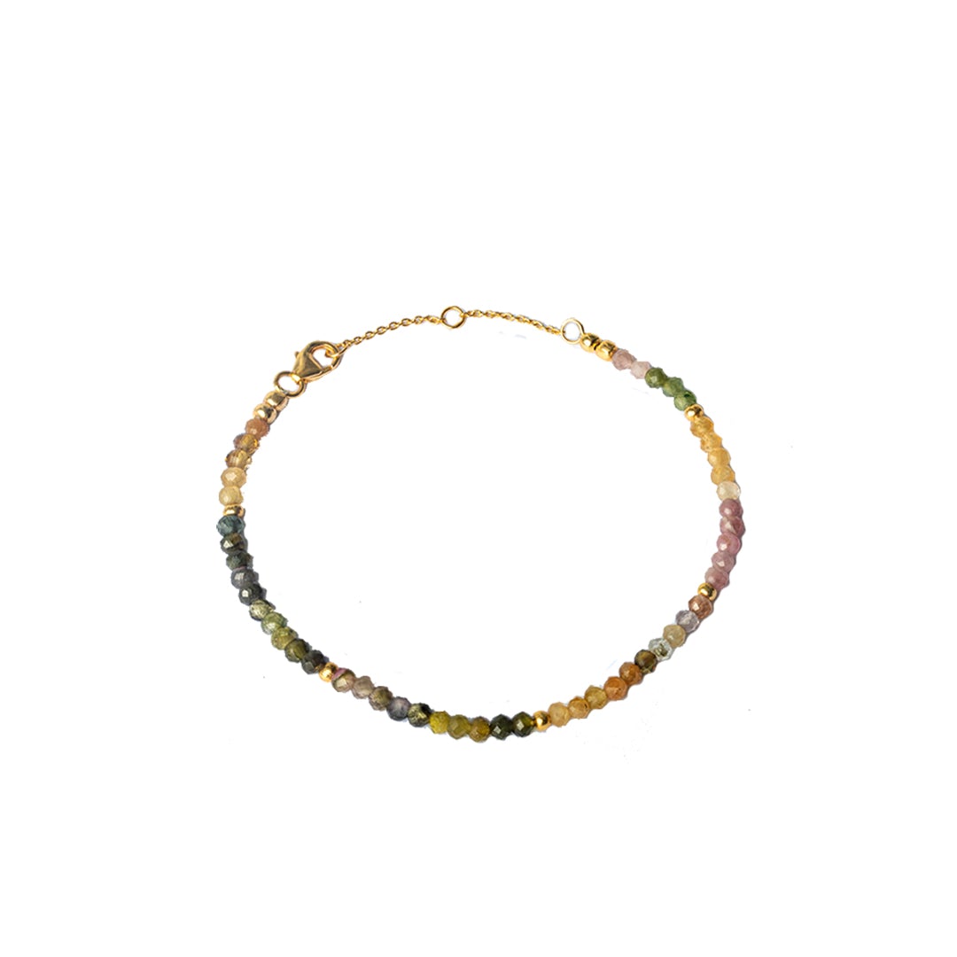 Klara gold vermeil semi precious anklet