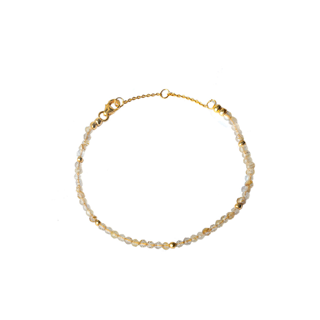 Klara Gold vermeil Natural Precious Stone Bracelet | MEZI