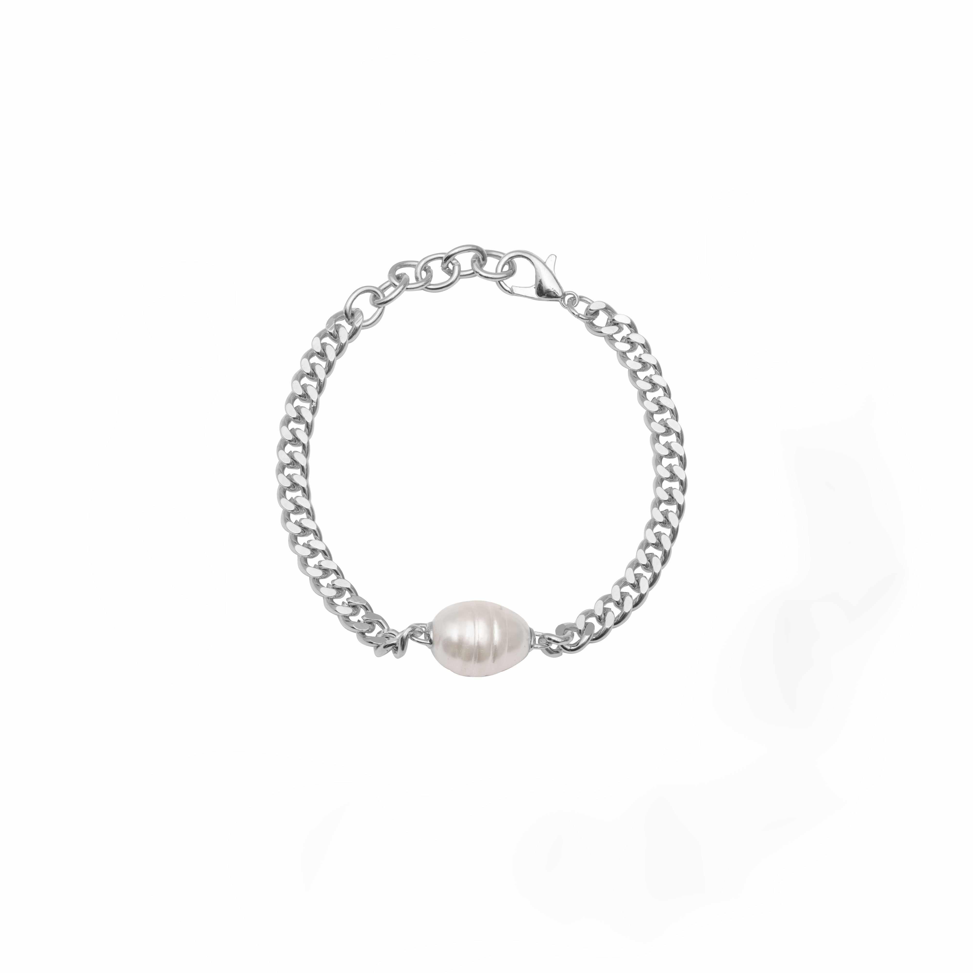 Lavinia chain pearl bracelet | MEZI