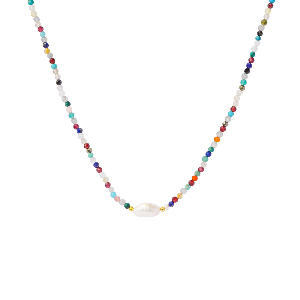 Maja pearl natural stone necklace