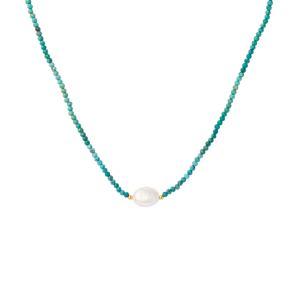 Maja pearl natural stone necklace