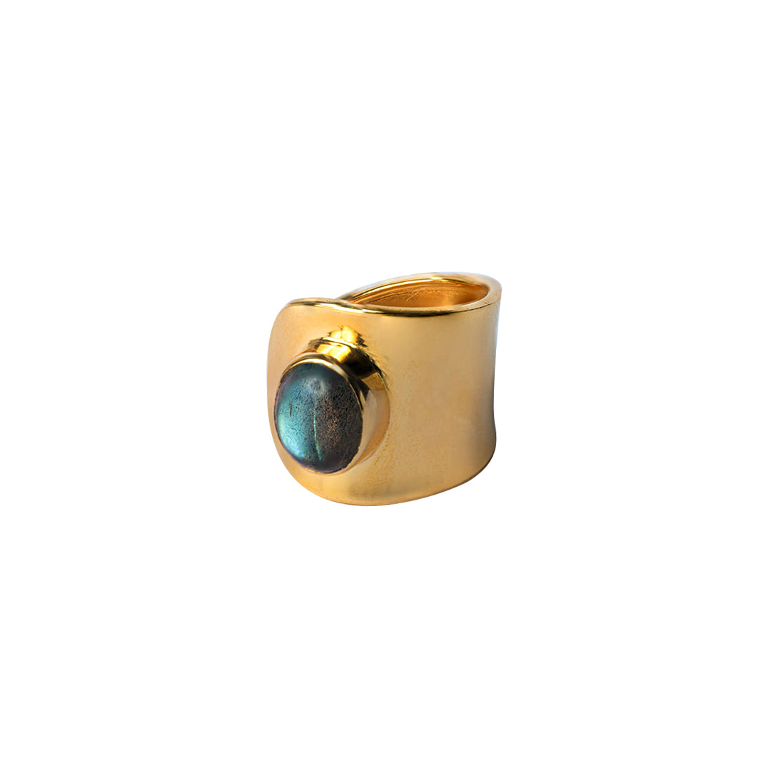 Nikol labradorite oval ring | MEZI