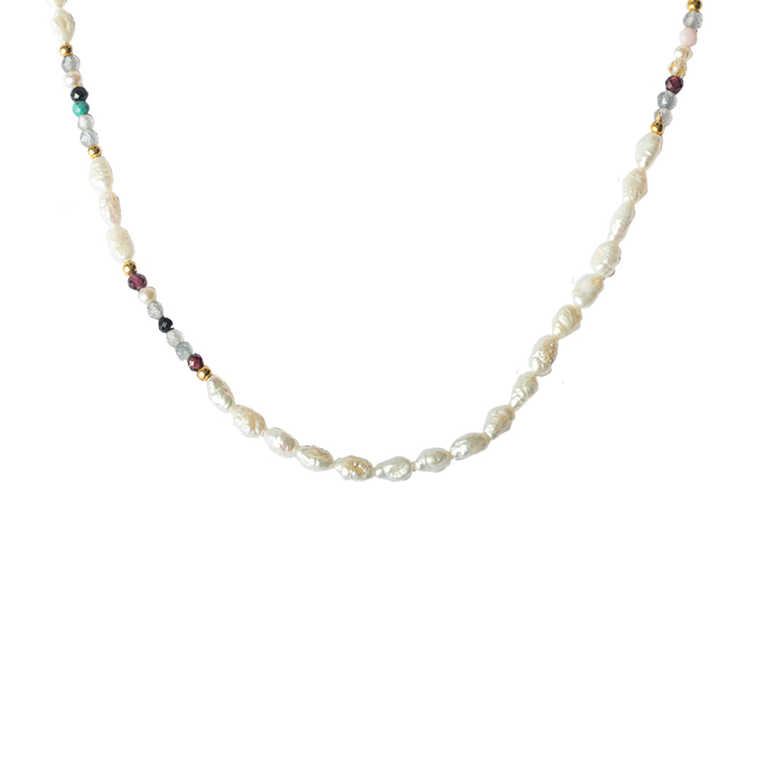 Pola Natural Precious Stone Necklace For Women | MEZI