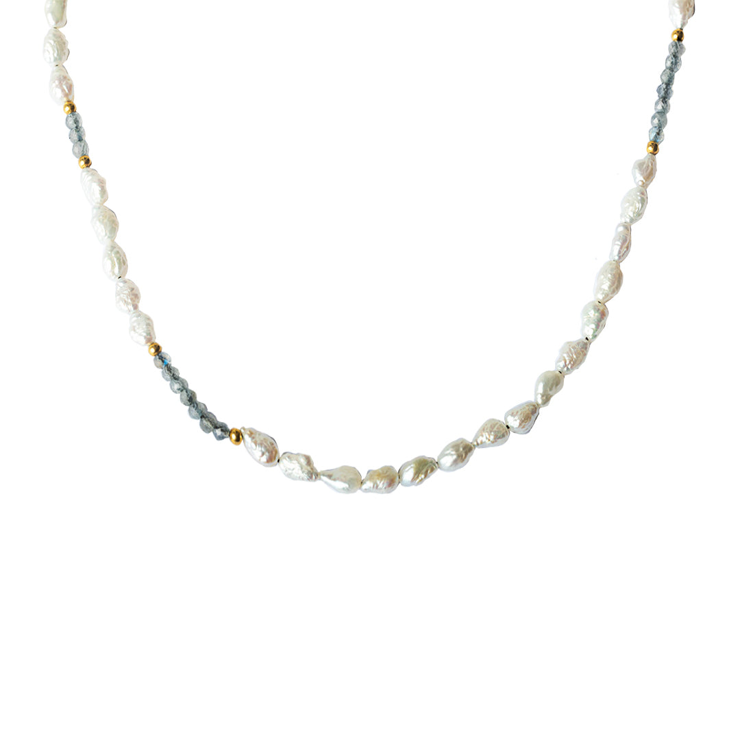 Pola Natural Precious Stone Necklace For Women | MEZI