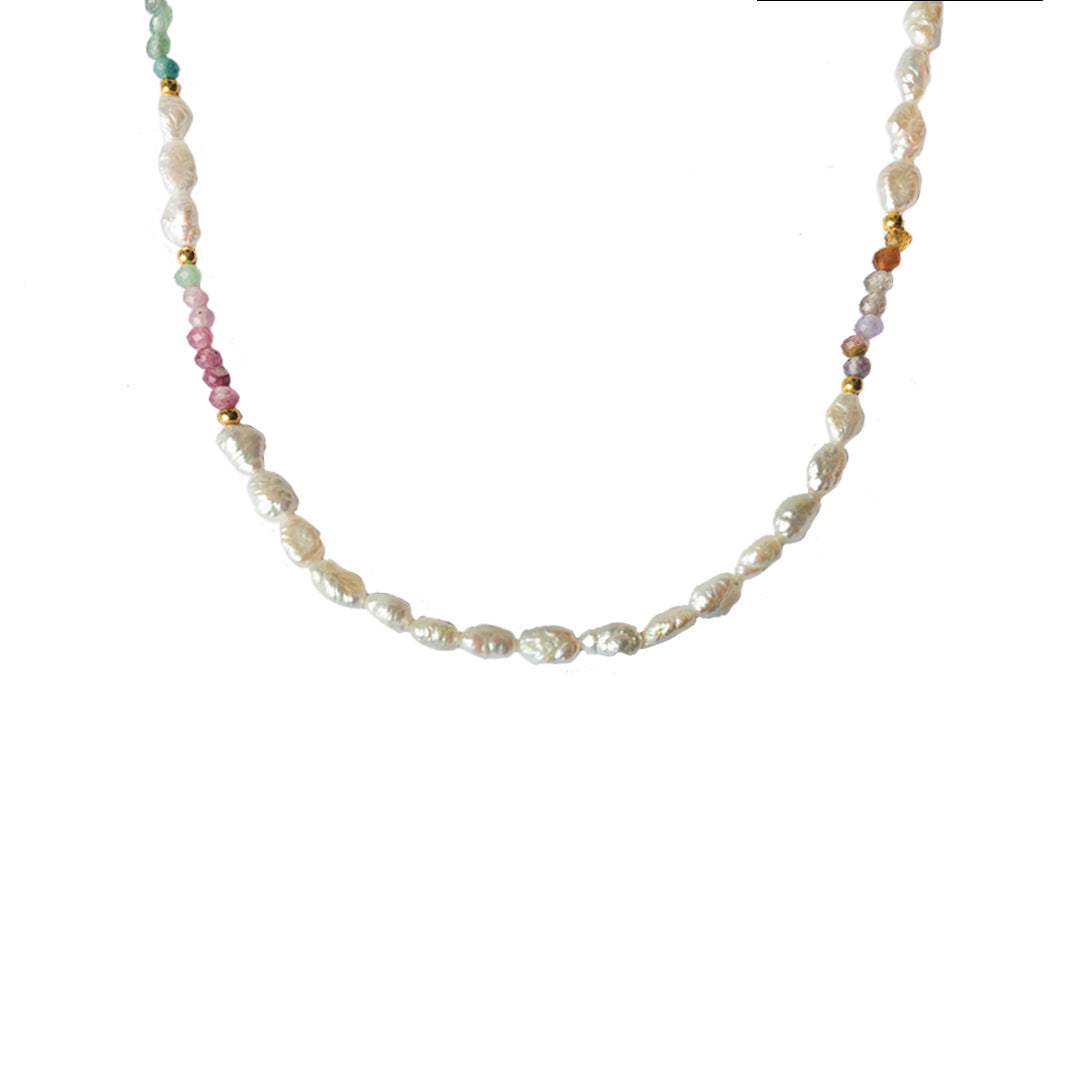 Pola Natural Precious Stone Necklace For Women | MEZI