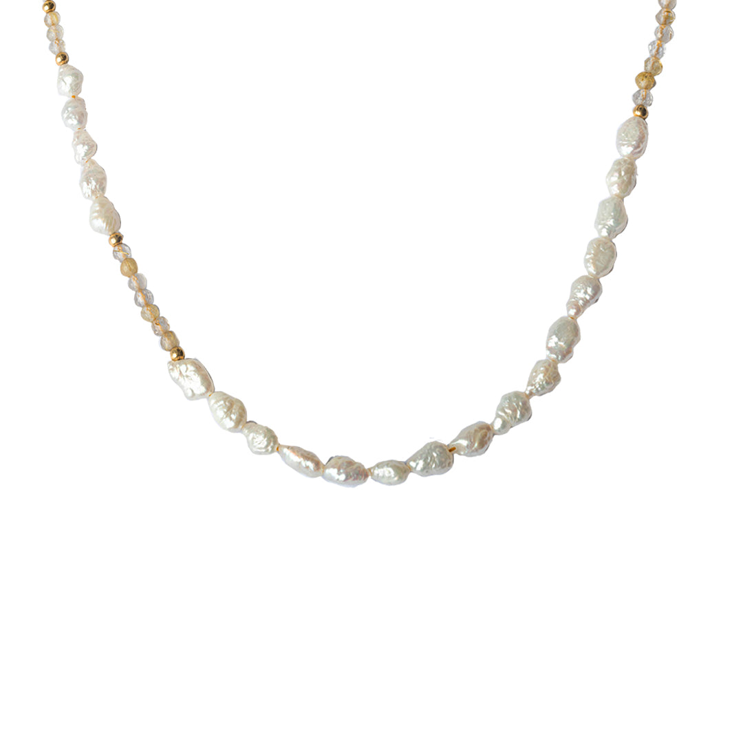 Pola Natural Precious Stone Necklace For Women | MEZI