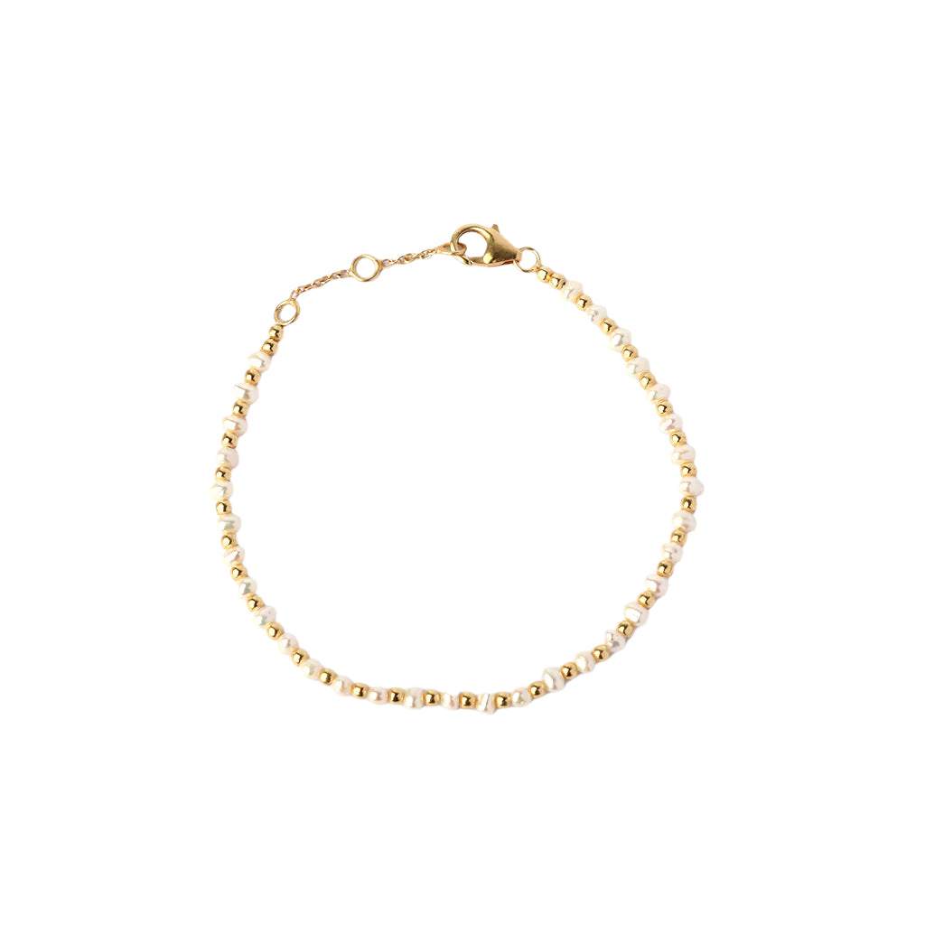 Raegan 2 micron gold semi-precious bracelet