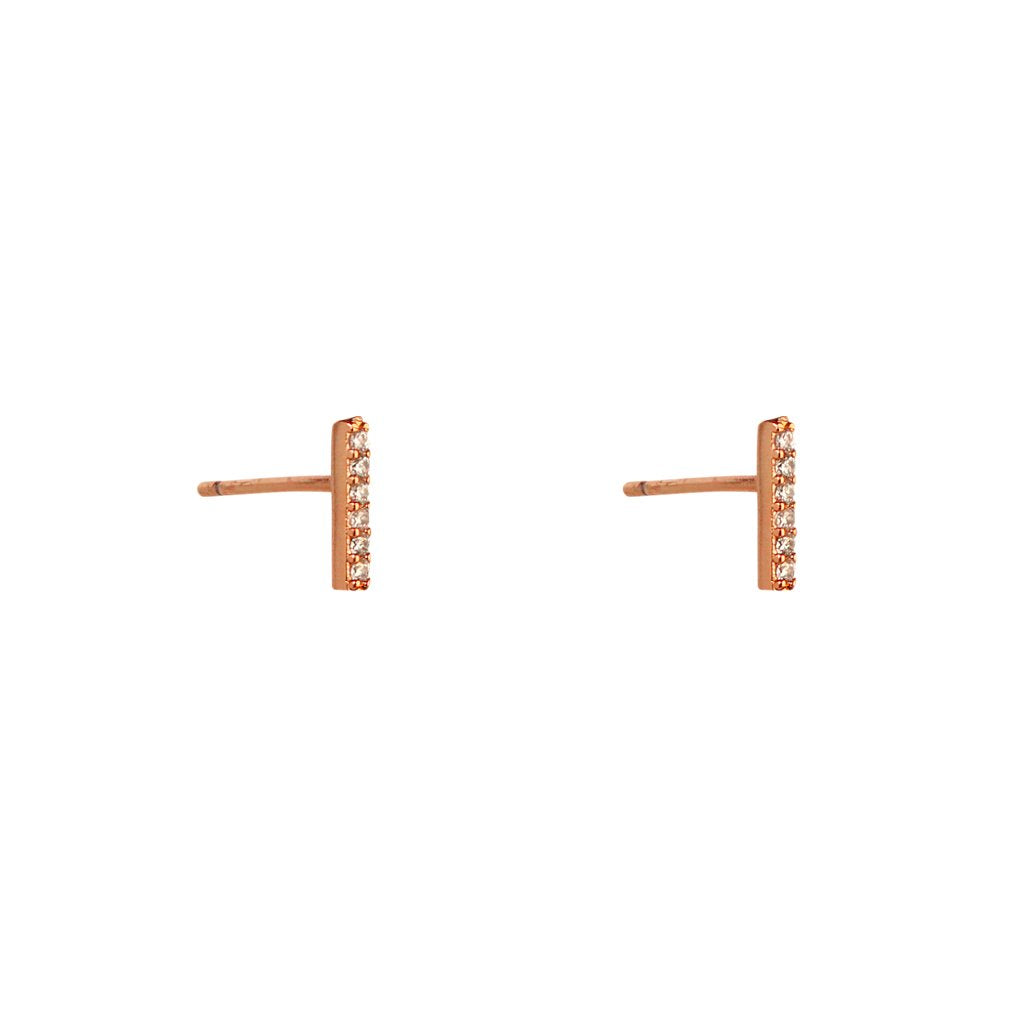 Tilly crystal bar studs | MEZI