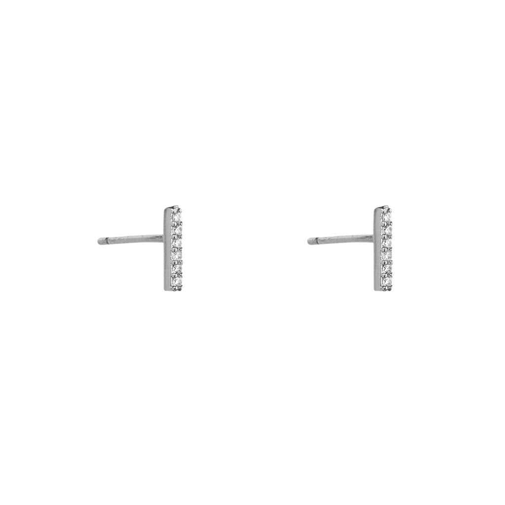 Tilly crystal bar studs | MEZI