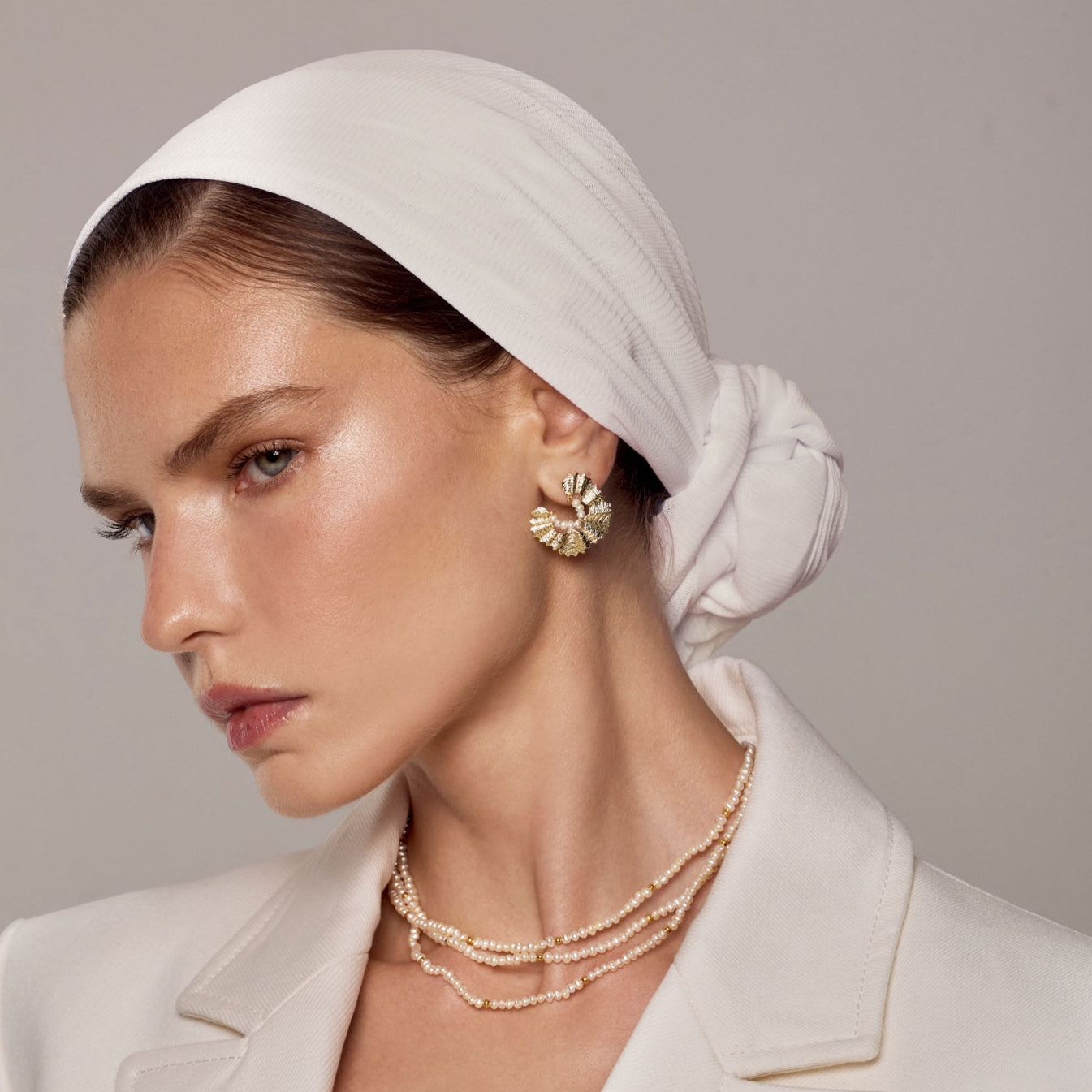 Styling Gold Hoops with Pearl Jewellery for Autumn Events