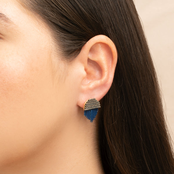 Twyla tassel stud earrings
