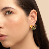 Birdle feather stud earrings