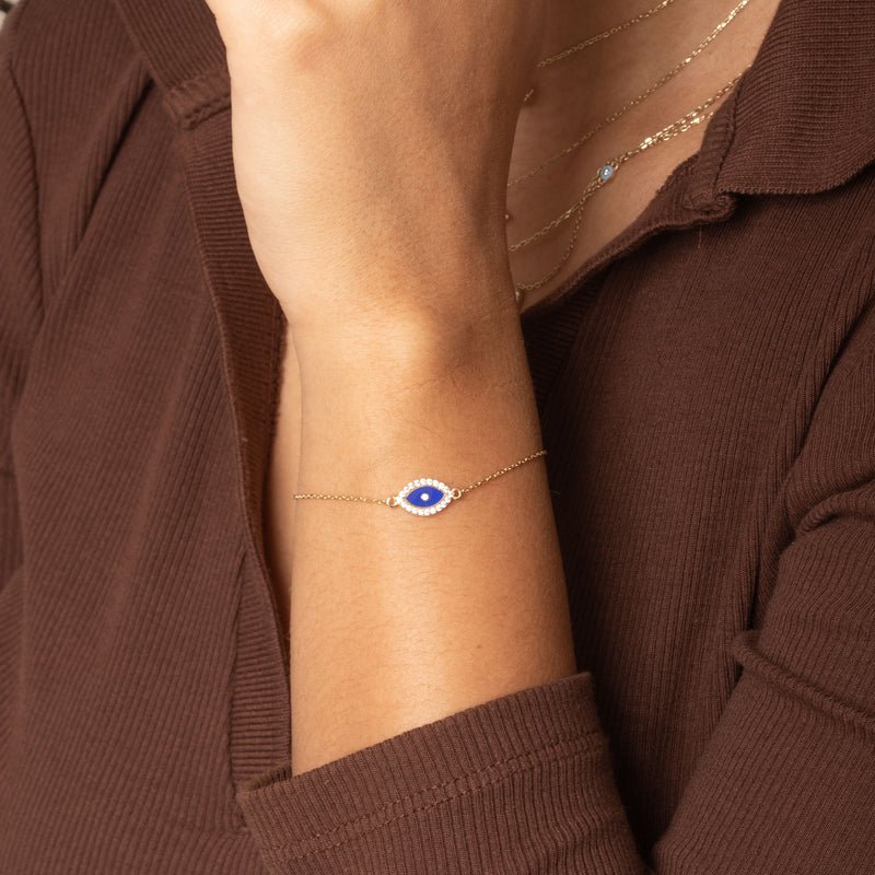 Delia evil eye bracelet