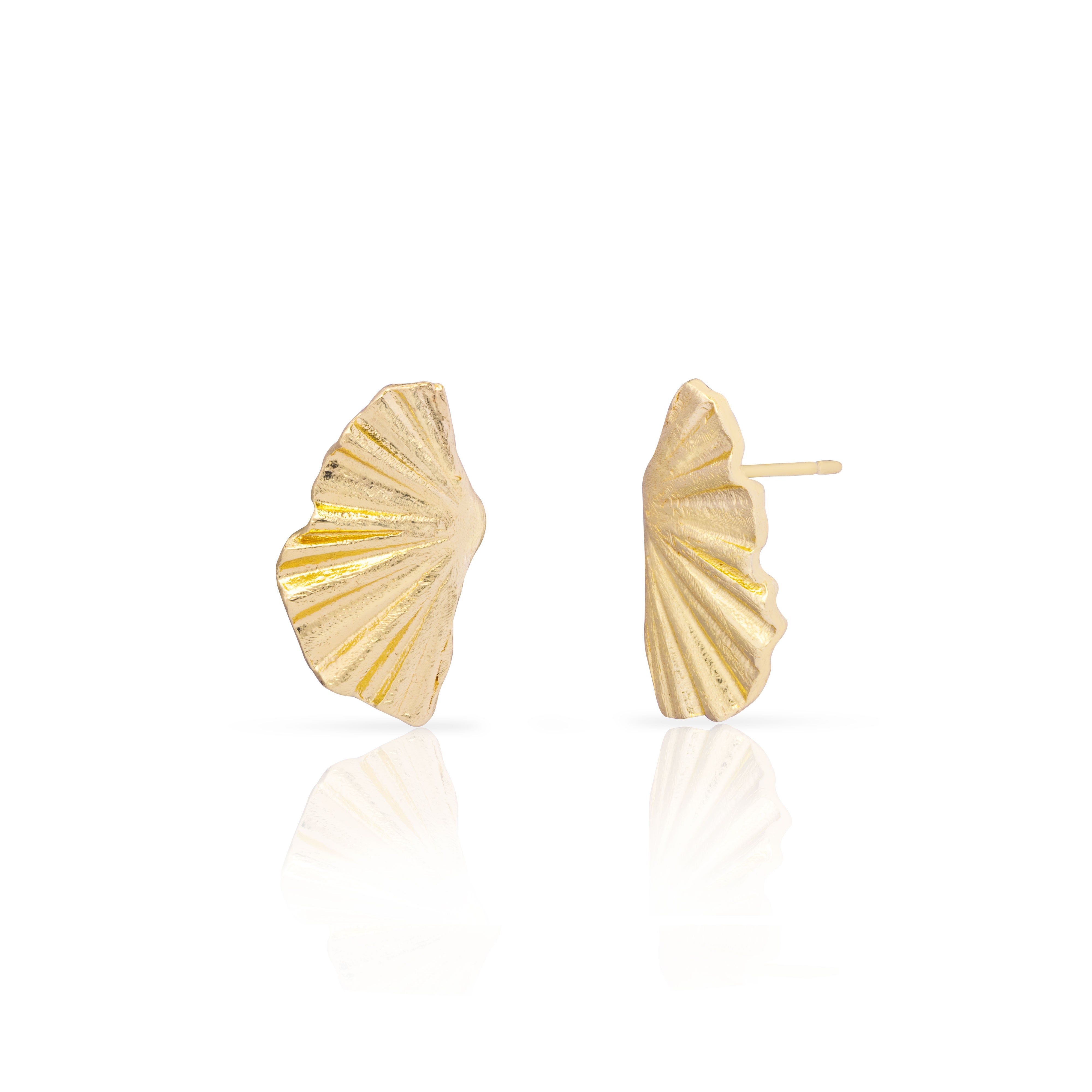 Reem fan stud earrings