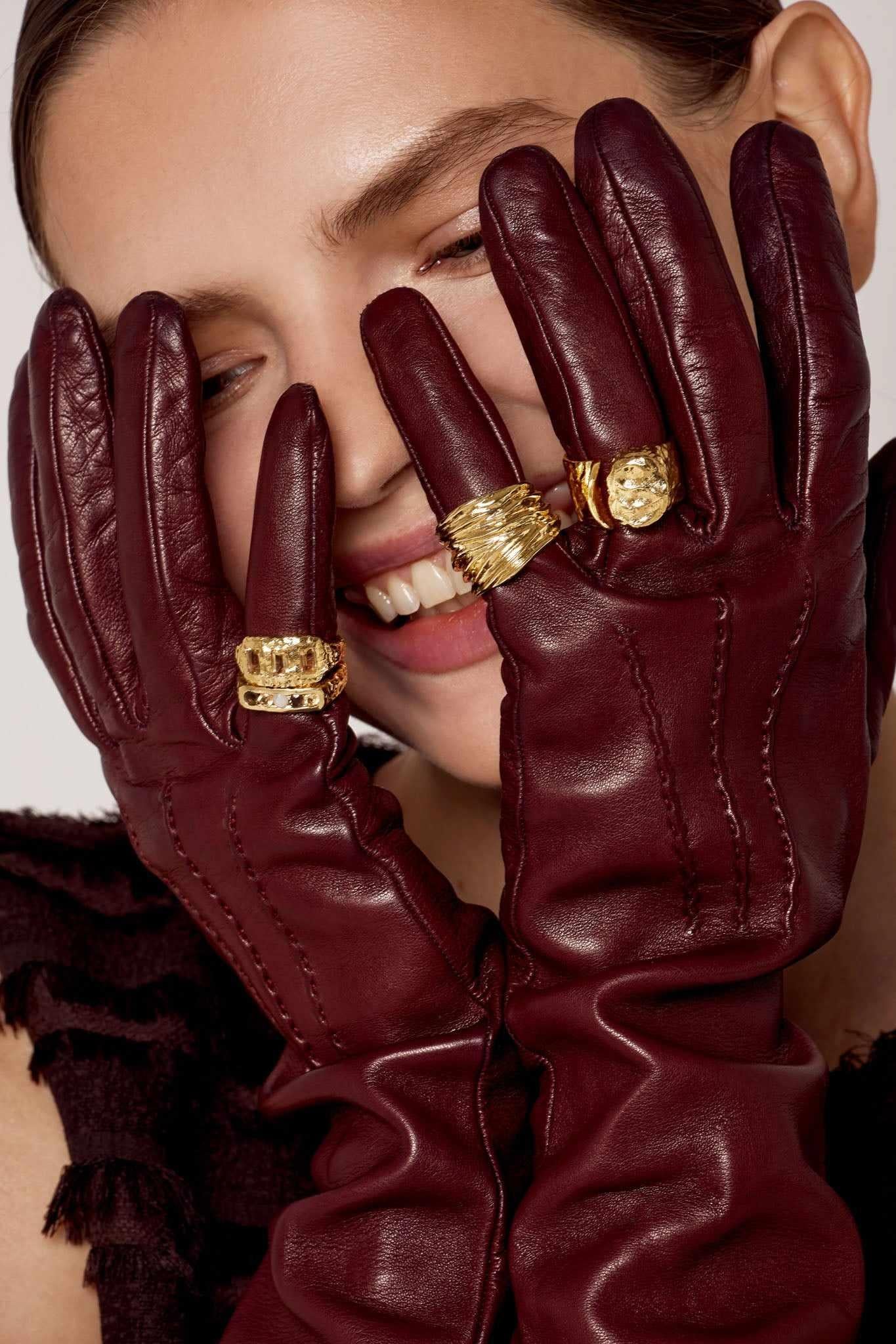 Arlette gold statement ring