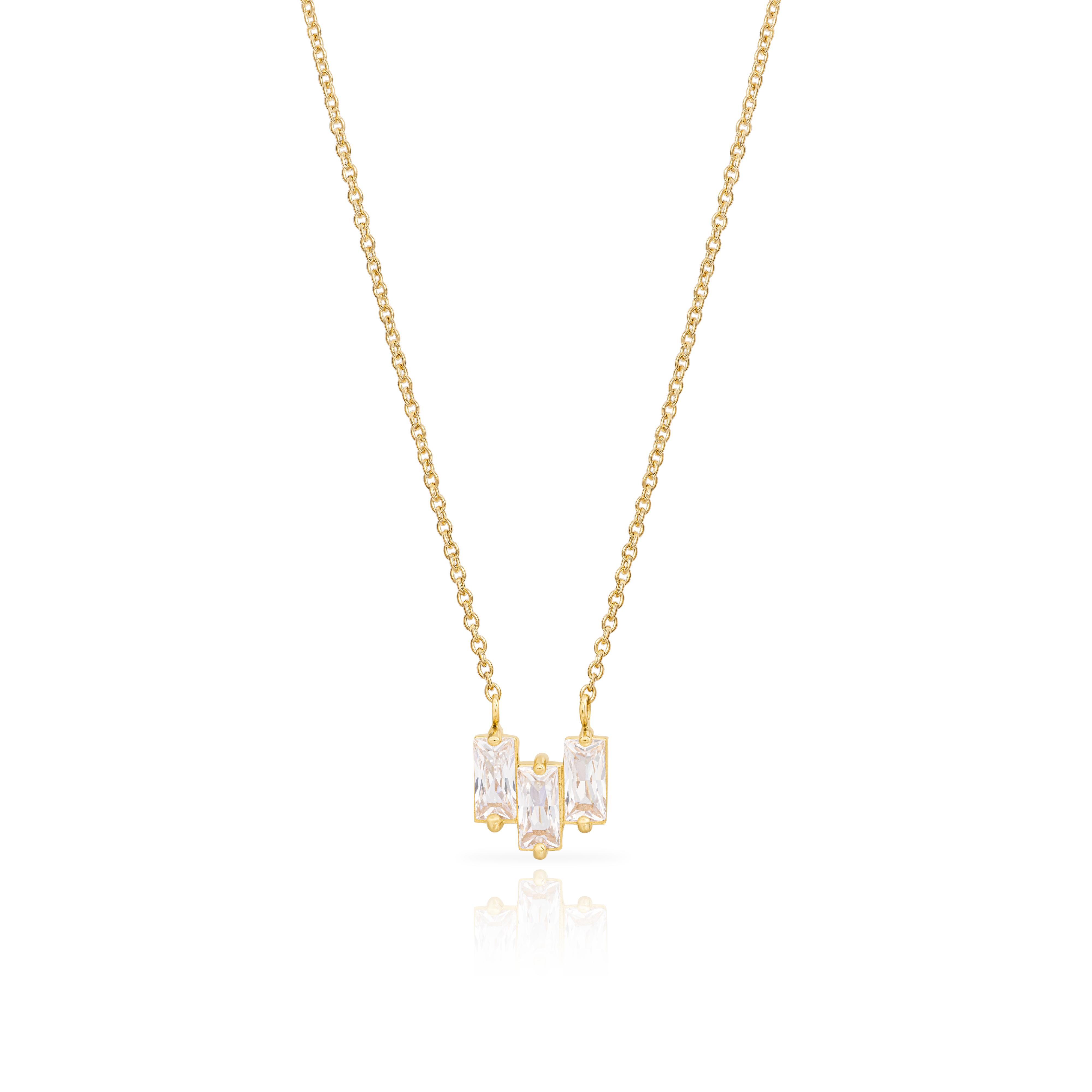 Sol cubic zirconia pendant - waterproof