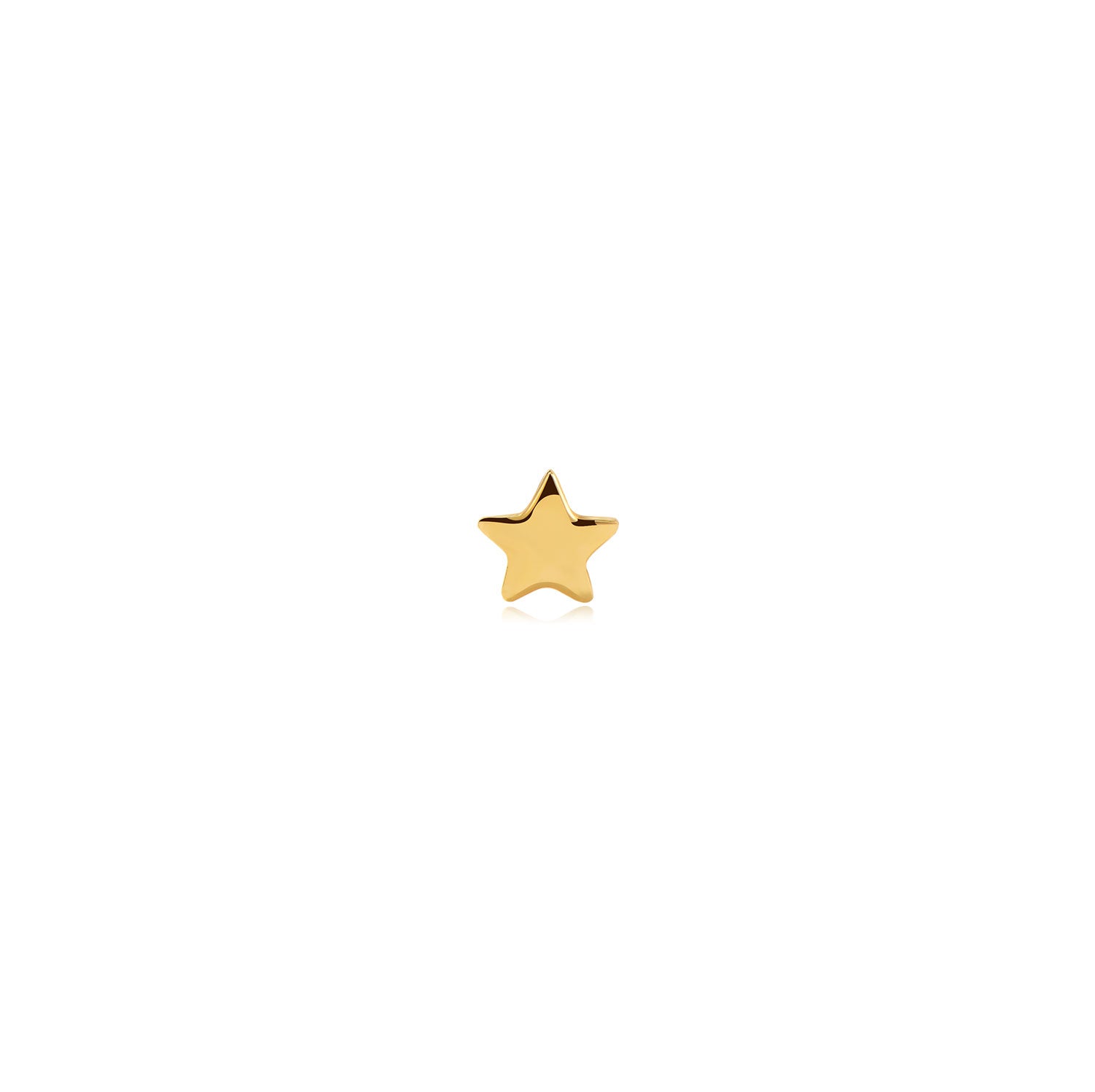 Athens mini star 14k gold labret earring | MEZI
