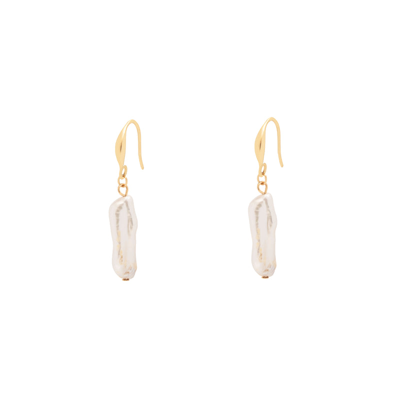 Anders freshwater pearl gold hook earrings