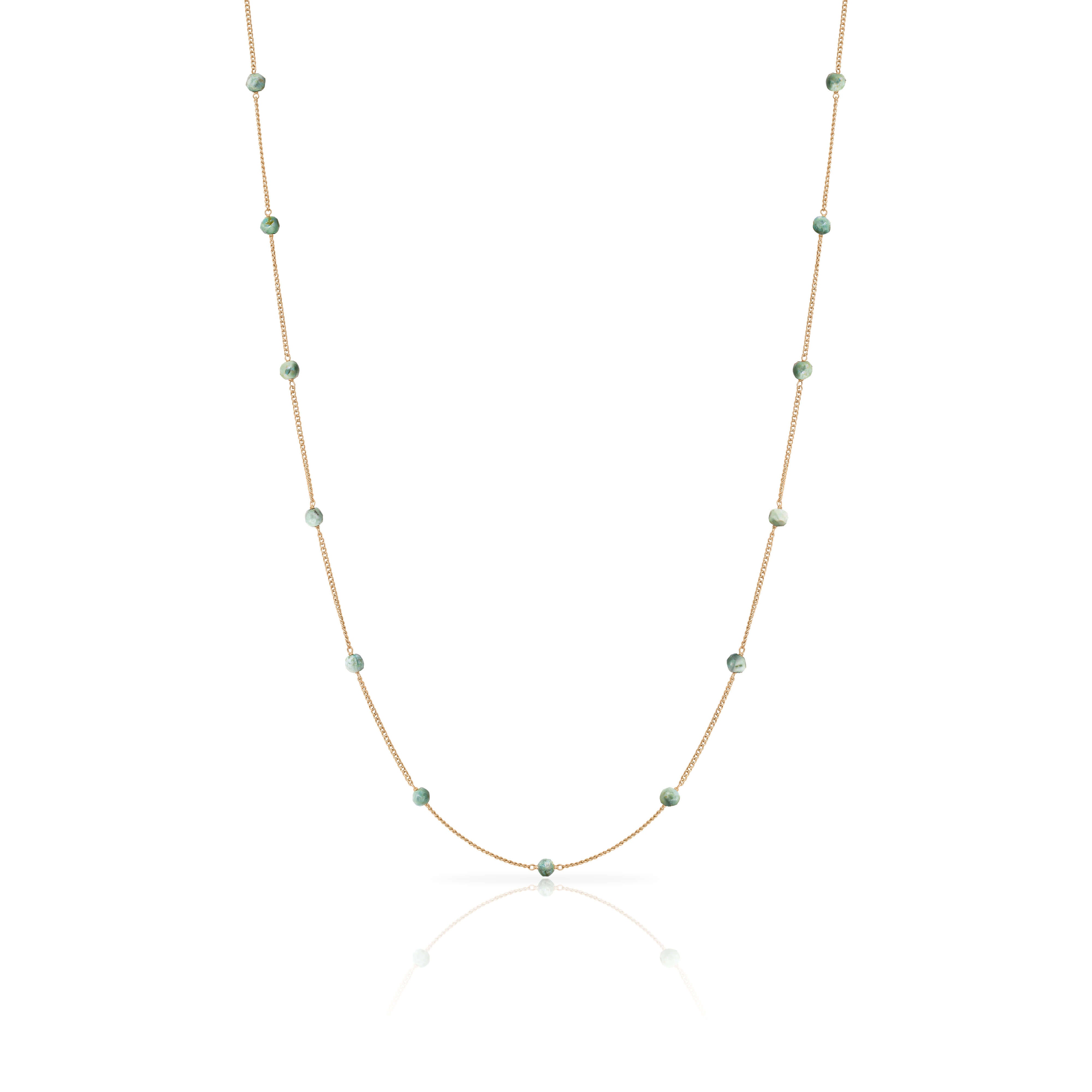 Amalia gold semi precious necklace