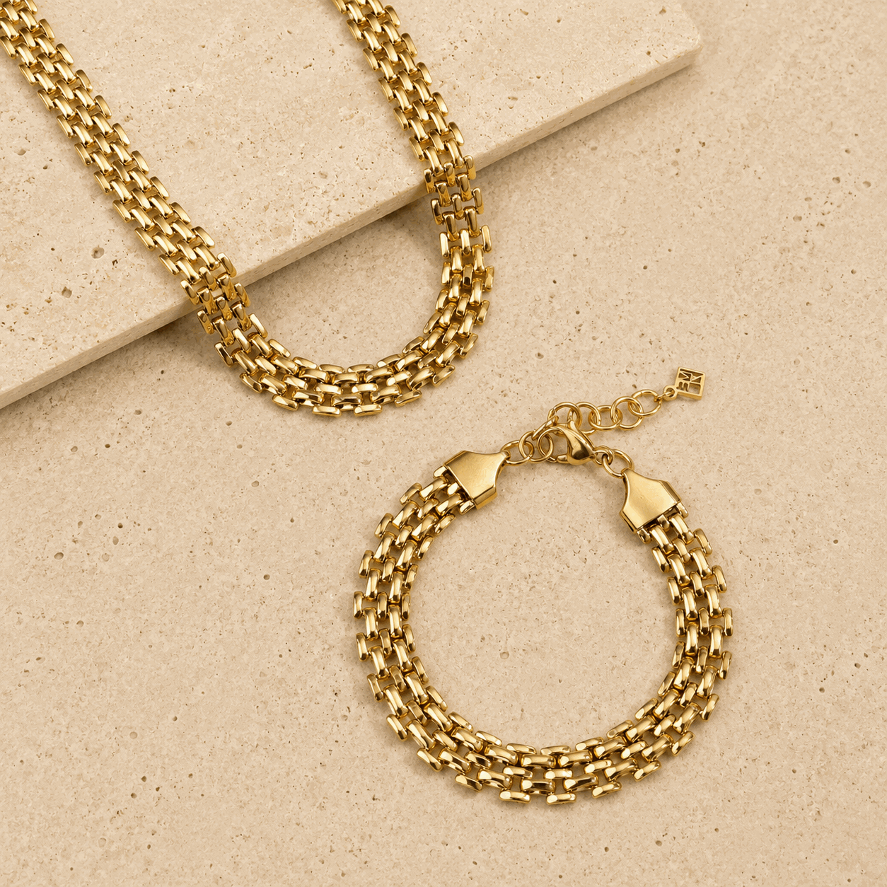 Capri Set | Waterproof Gold Chain Jewellery | MEZI | MEZI