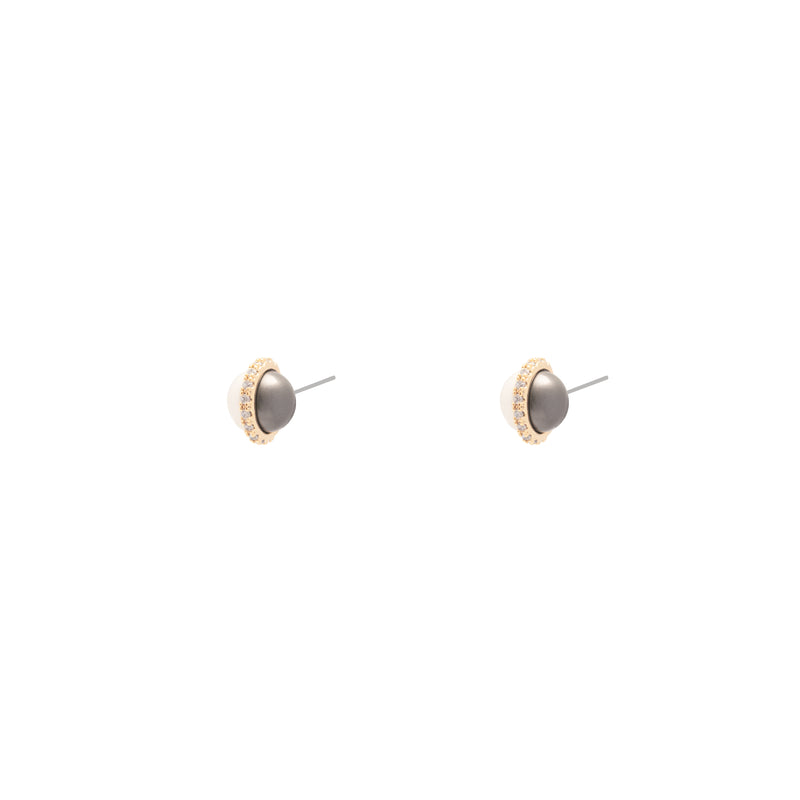 Charlotte double sided pearl studs