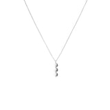 Charlotte small double sided pearl pendant