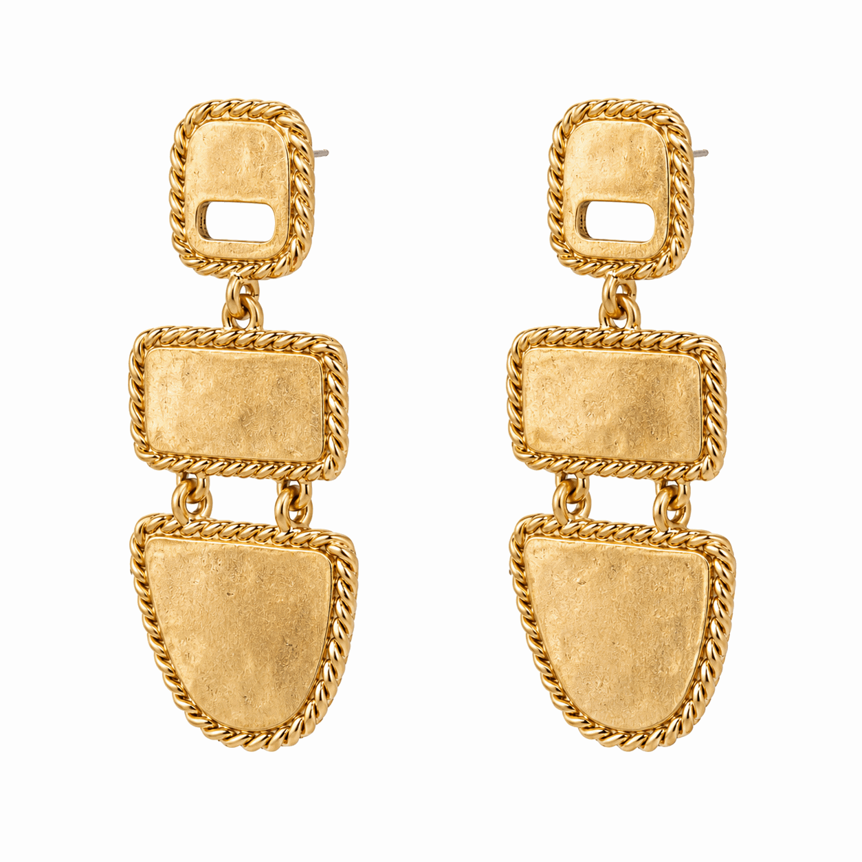 Maxi antique gold earrings